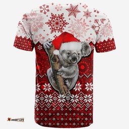 aboriginal christmas 2022 koala t shirt red style
