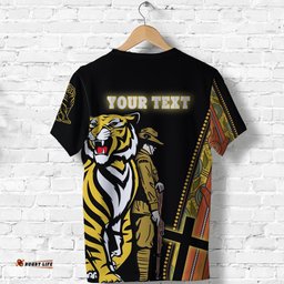 custom personalised richmond premier t shirt tiger and soldiers