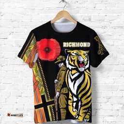custom personalised richmond premier t shirt tiger and soldiers