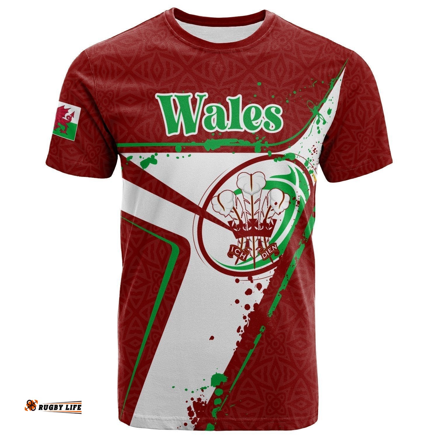 custom text wales rugby personalised t shirt welsh rugby