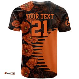 scorchers cricket never forget custom t shirt anzac day with poppy aboriginal