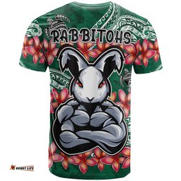 rabbitohs rugby t shirt custom polynesian super rabbitohs t shirt