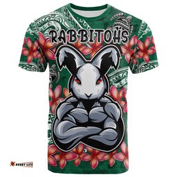 rabbitohs rugby t shirt custom polynesian super rabbitohs t shirt