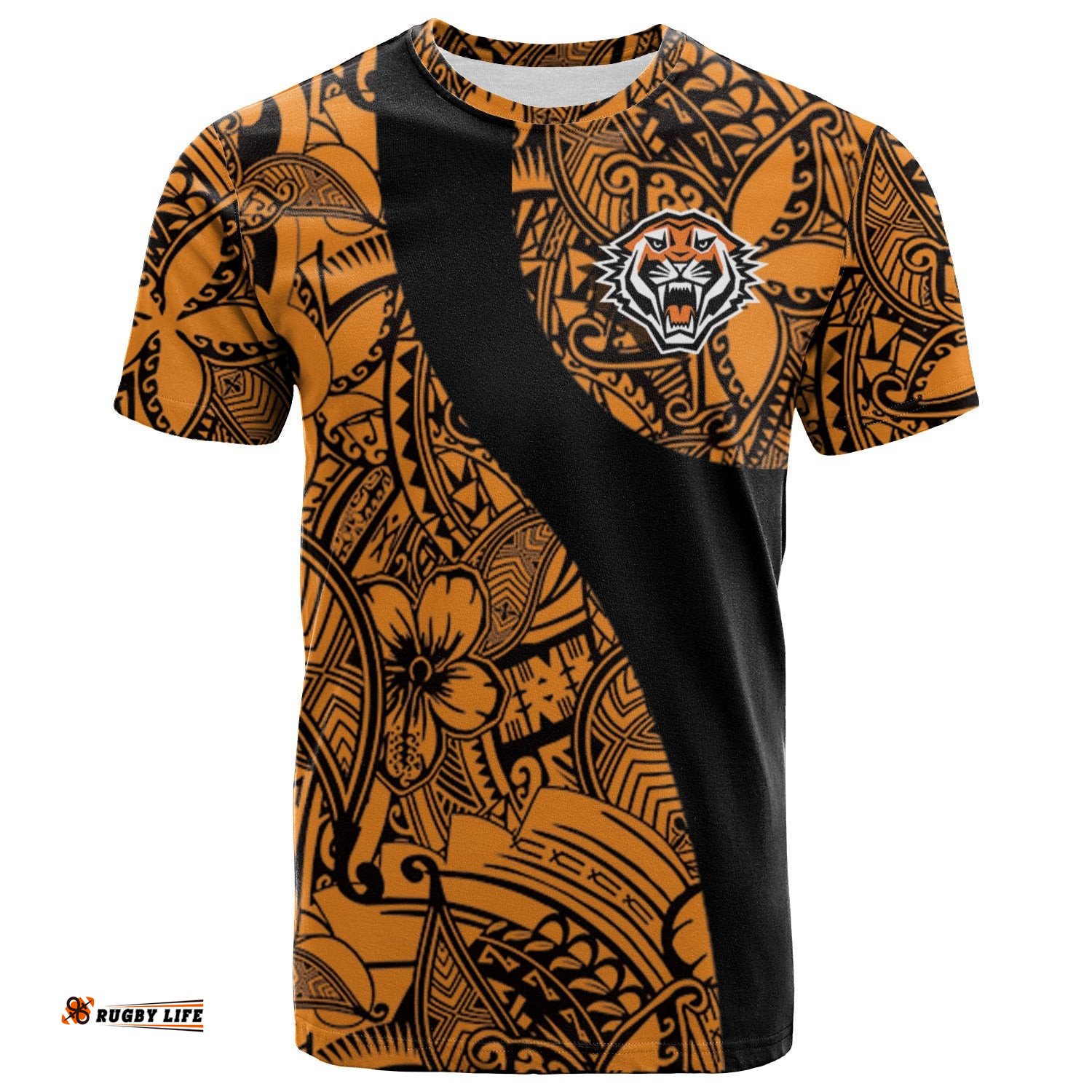 wests tigers t shirt polynesian nrl 0