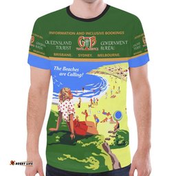 t shirt queensland t shirt vintage poster unisex