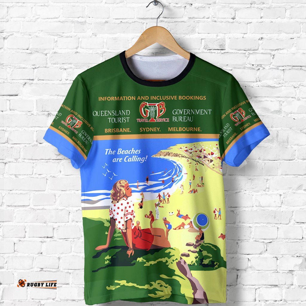 t shirt queensland t shirt vintage poster unisex
