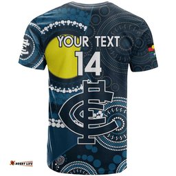 custom afl carlton naidoc week t shirt keep the fire burning indigenous art