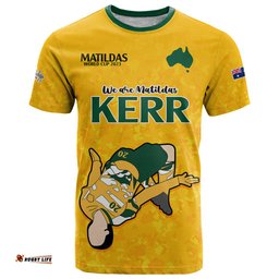 sam kerr matildas t shirt australia soccer go world cup 2023
