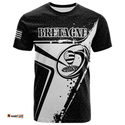 custom text brittany rugby personalised t shirt breizh rugby