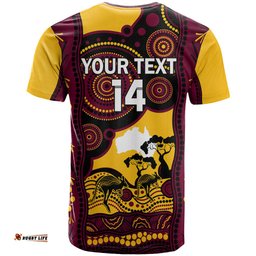 custom australia day brisbane broncos t shirt nrl 2024 australian map proud