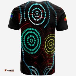 1tsaustralia aboriginal t shirt aboriginal dot patterns flag small