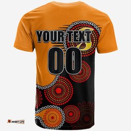 custom personalised perth scochers t shirt aboriginal circle