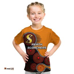 custom personalised perth scochers t shirt aboriginal circle