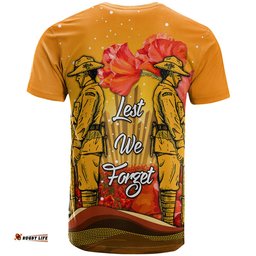 aboriginal anzac day t shirt soldier poppy vibe