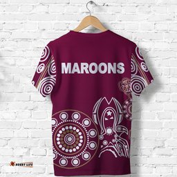 custom personalised queensland t shirt maroons simple indigenous