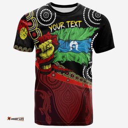 custom breakout t shirts aboriginal flags dot acrylic paint style naidoc unisex