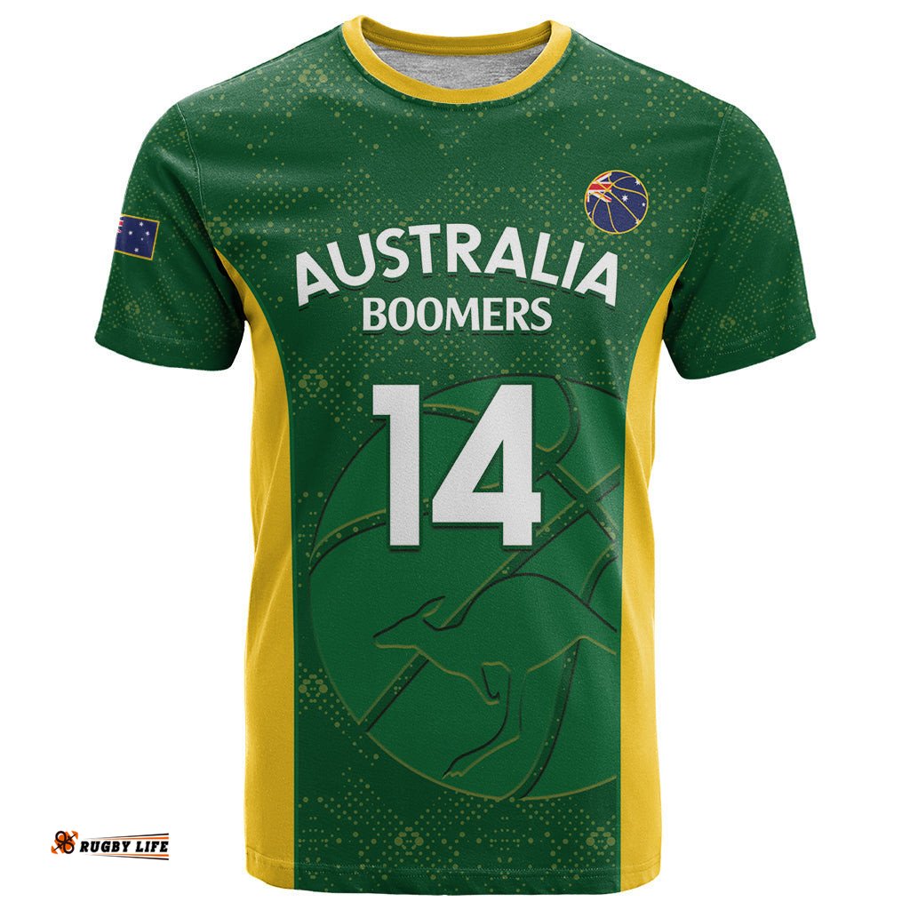 custom australia basketball t shirt go champions aussie boomers national color