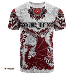 stgeorge rugby t shirt custom aboriginal st george t shirt
