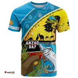 sharks rugby anzac day t shirt sharkies rosemary starry night