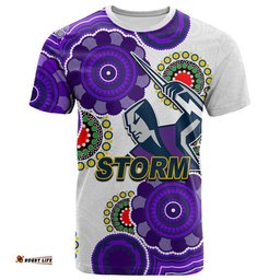 custom personalised storm rugby aboriginal vibe t shirt white