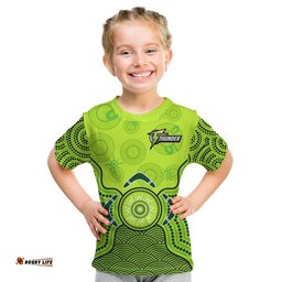 custom text and number thunder cricket t shirt sydney indigenous artsy