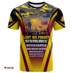 australia anzac camo t shirt custom anzac poem lest we forget t shirt