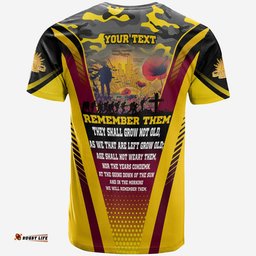 australia anzac camo t shirt custom anzac poem lest we forget t shirt