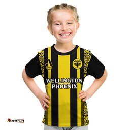 custom text and number wellington phoenix football t shirt a league men the nix 2007 aotearoa maori