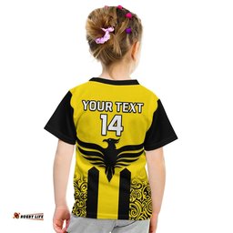 custom text and number wellington phoenix football t shirt a league men the nix 2007 aotearoa maori
