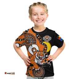 custom text and number wests tigers rugby naidoc 2023 t shirt for our elders indigenous art