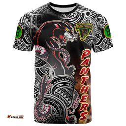 Amazing Aussie Penrith Panthers Polynesian T-shirt - Custom Wild Super Penrith Panthers
