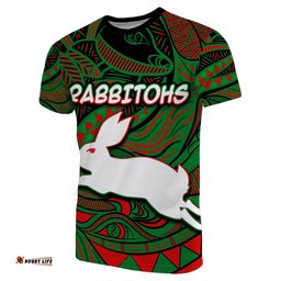south sydney rabbitohs t shirt tribal style