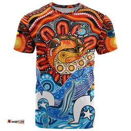 aboriginal and torres strait islands t shirt we are one dt02