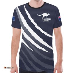 t shirt kangaroo t shirt australian coat of arms scratch claws unisex