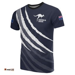 t shirt kangaroo t shirt australian coat of arms scratch claws unisex