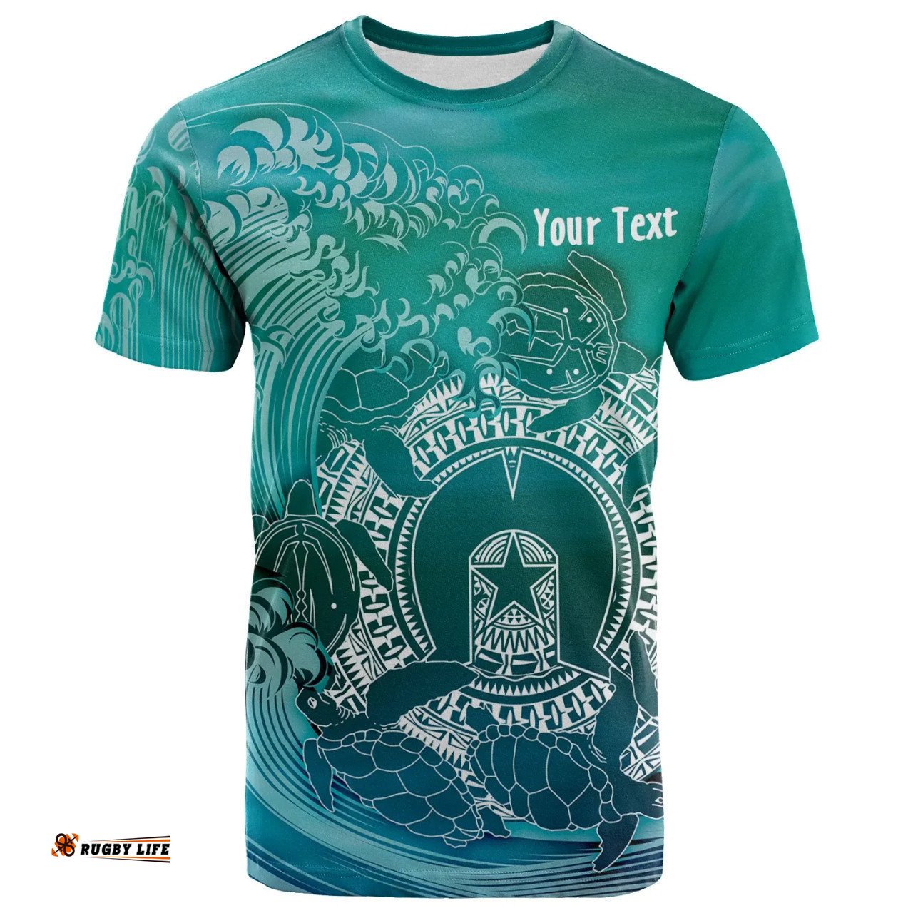 Amazing Aussie [Custom] Australia Torres Strait Islands Inspired T-Shirt - Torres Strait Islands in Wave