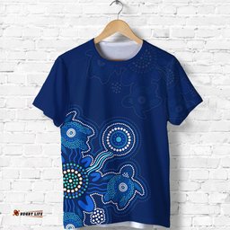 aboriginal dot t shirt turtles victory