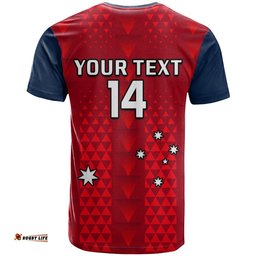custom text and number adelaide united football t shirt sporty style