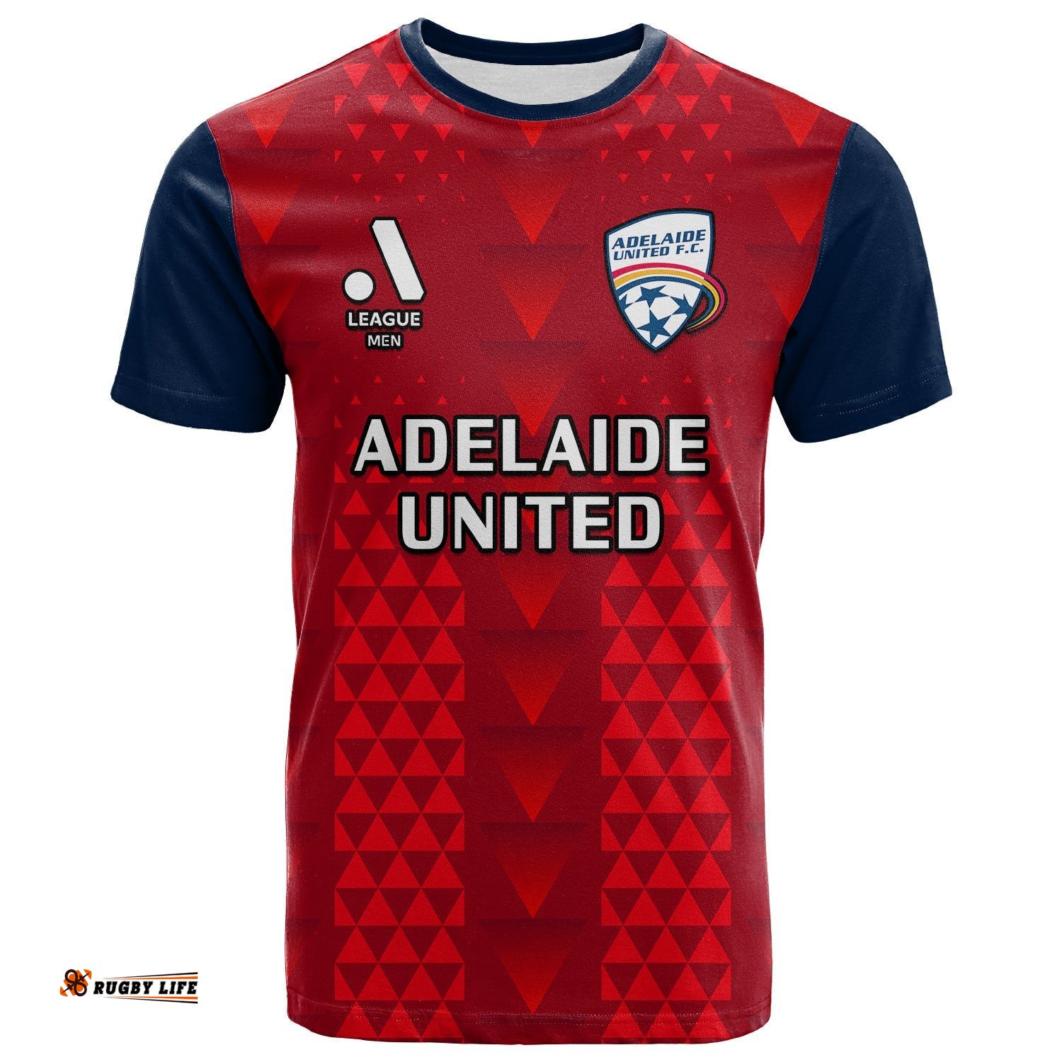 custom text and number adelaide united football t shirt sporty style