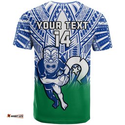 custom text and number warriors rugby naidoc 2023 t shirt new zealand tiki for our elders