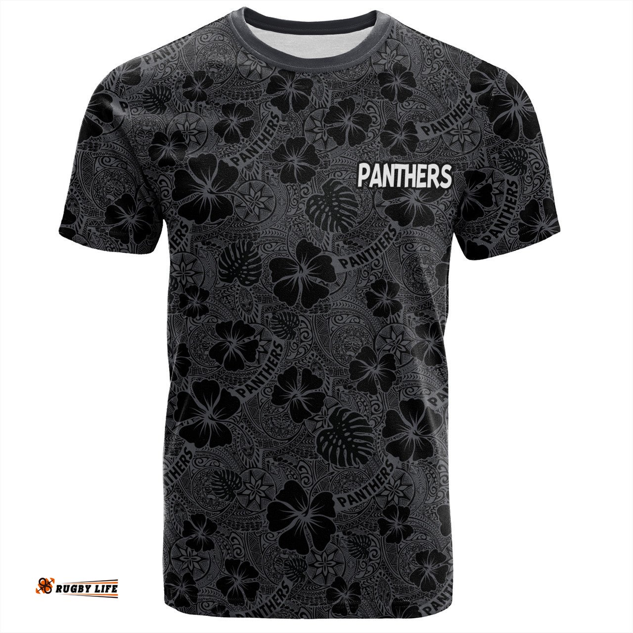 Amazing Aussie Penrith Panthers T-Shirt - Scream With Tropical Patterns