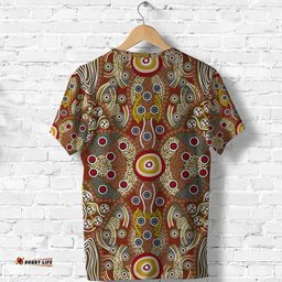 aboriginal art dot vibes t shirt indigenous no2