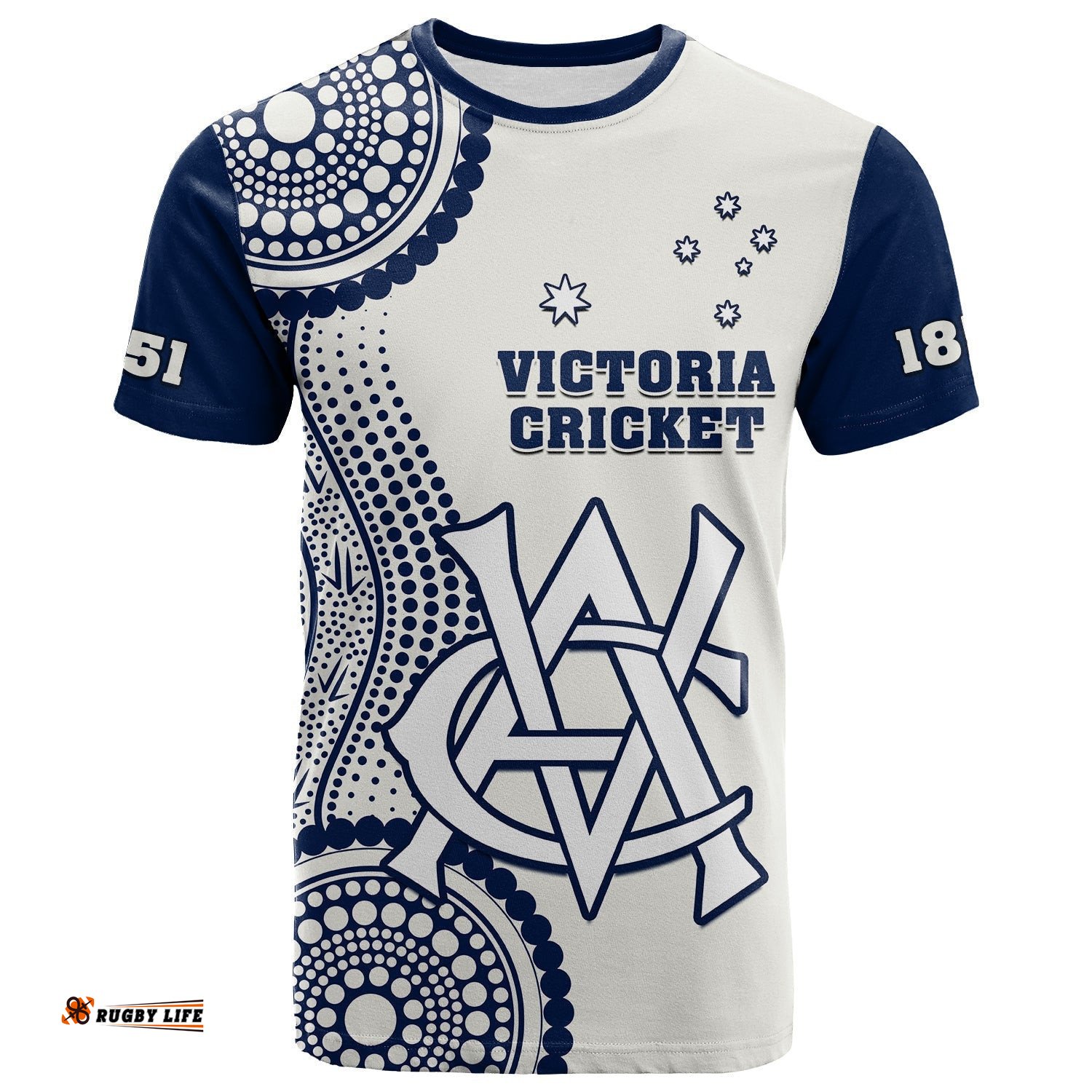 custom text and number victoria cricket 2023 t shirt sheffield shield australia indigenous
