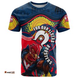 roosters mascot nrl t shirt naidoc
