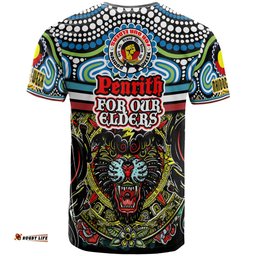 Amazing Aussie Penrith Panthers Naidoc T-shirt - Custom Penrith Panthers Naidoc Week For Our Elders Vintage Style T-shirt