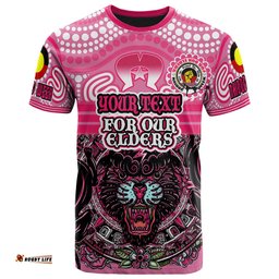 Amazing Aussie Penrith Panthers Naidoc T-shirt - Custom Penrith Panthers Naidoc Week For Our Elders Vintage Style T-shirt