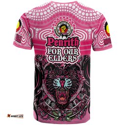Amazing Aussie Penrith Panthers Naidoc T-shirt - Custom Penrith Panthers Naidoc Week For Our Elders Vintage Style T-shirt