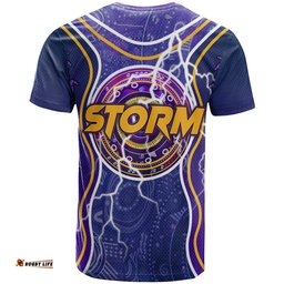 Amazing Aussie Melbourne Storm Custom T-shirt - Photo Indigenous Melbourne Storm