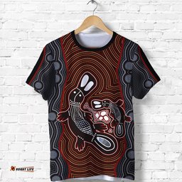 aboriginal dot t shirt platypus victory
