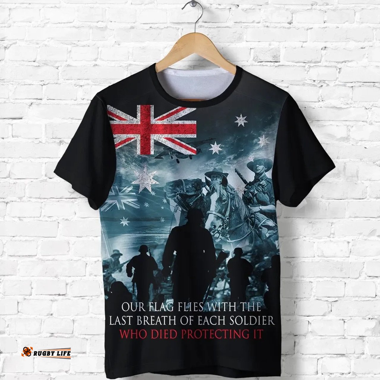 Amazing Aussie Australia Anzac Day T-shirt Brave Spirit Shirt